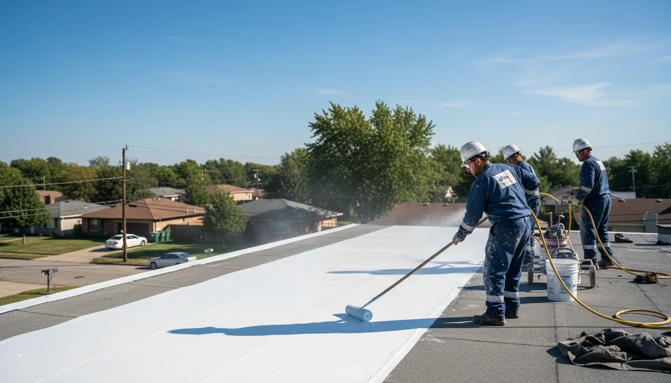 Commercial roof coating in Rumford, RI near me
